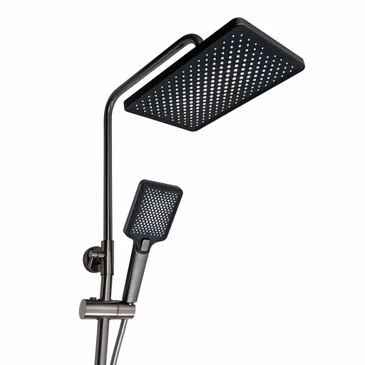 Душова система Platinum з термостатом KZ22 графіт, Графіт - фото 3