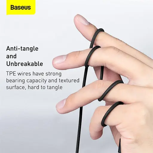 Дротові навушники Baseus Encok H19, 3.5mm, 1.2m (NGH19-03) black - фото 10