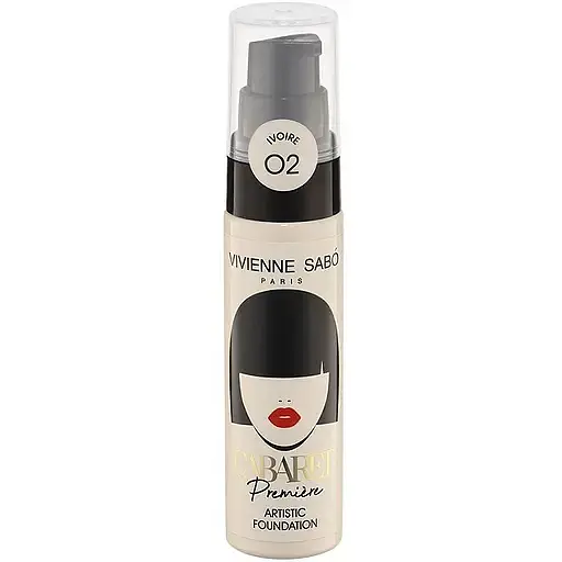 Тональний крем Vivienne Sabo Cabaret Premiere Artistic Foundation зі сценічним ефектом відтінок 02 (Ivoire) 25 мл - фото 1