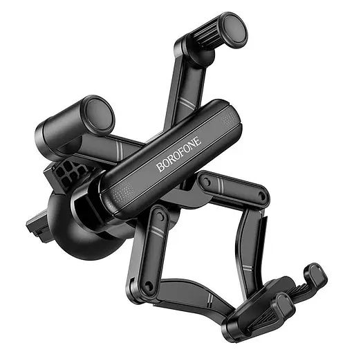 Держатель Borofone Point air outlet gravity linkage car holder BH78 до 7 дюймов черный - фото 3