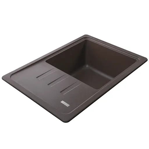 Гранитная мойка Globus Lux Mono коричневый 620x435мм А0006, Коричневый - фото 3