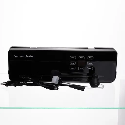 Вакууматор бытовой сенсорный для влажных и сухих продуктов 120 Вт со встроенным резаком упаковщик вакуумный Черный Yiwu HP-11-29B - фото 5