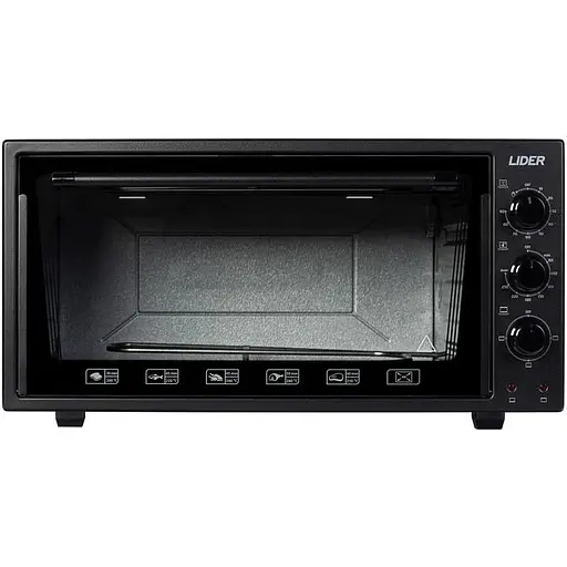 Духовка настільна Lider 4823 ECO BLACK-WHITE - фото 1