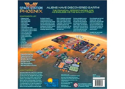Настільна гра Rio Grande Games Космічна станція Фенікс (Space Station Phoenix) (англ.) (RIO578) - фото 3