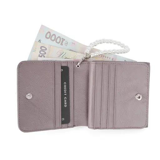 Гаманець жіночий маленький шкіряний Fuerdanni 1831-166 бузковий - фото 2