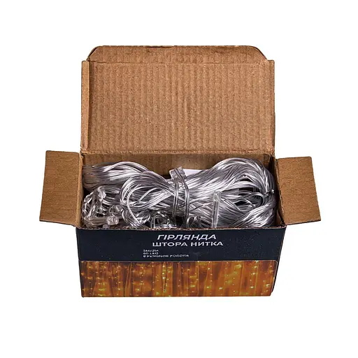 Новогодняя гирлянда штора GarlandoPro 2х2 м 80 LED гирлянда белый провод Белый свет ZWM2280LEDW - фото 4