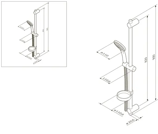 Душевой комплект AM.PM Spirit (F0170000) - фото 8