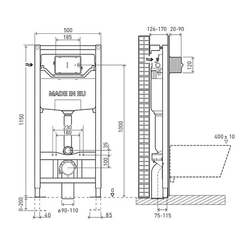 Інсталяція для унітазу 3 в 1 Volle Master Neo 201010 - фото 2