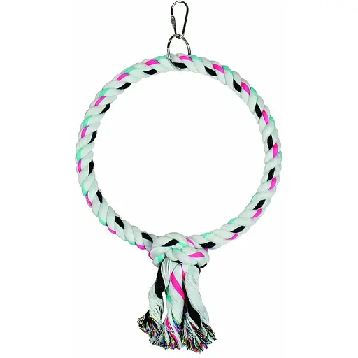 Іграшка для птахів TatraPet Dodo гойдалка-кільце з мотузки 23 см