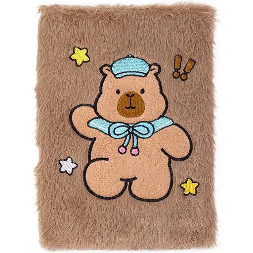 Блокнот плюшевий ZiBi Kids Line Capybara 11, А5 80 аркушів у клітинку, в асортименті (ZB.700032)