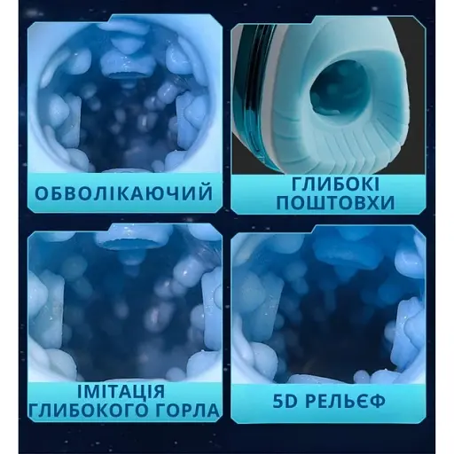 Мастурбатор чоловічий I’MCUM PulseMaster X з підігрівом та вібрацією (7970379617741) - фото 4