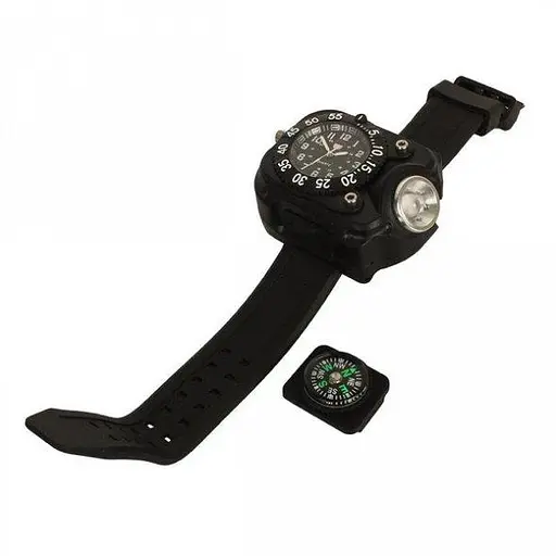 Мужские тактические часы Besta FlashLight с компасом и фонариком - фото 6