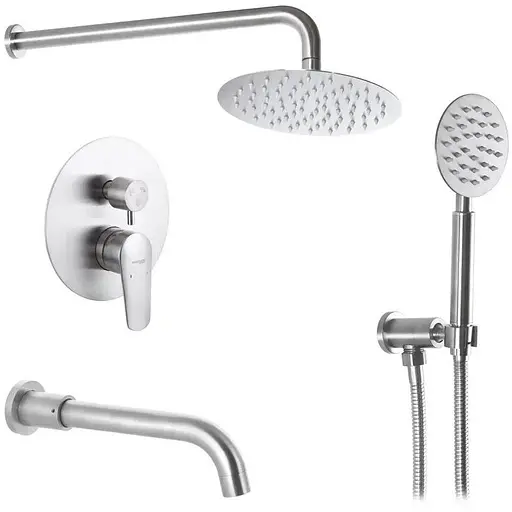 Душова система прихованого монтажу Mixxus box-009 SS0045, Нержавіюча сталь - фото 1