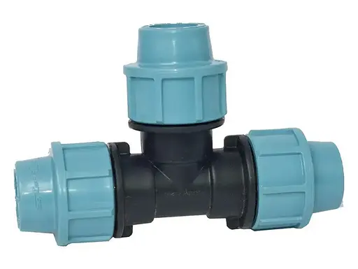 Тройник редукционный 50*32*50 мм зажимной Сантехпласт - фото 2