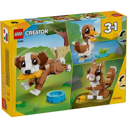 Конструктор LEGO Creator Чарівні тварини: грайливе цуценя 336 деталей (31382) - фото 10