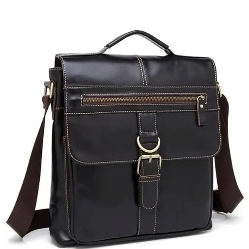 Чоловіча шкіряна сумка через плече Bexhill 29х34х6 см sum0025718 - фото 1