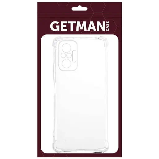 TPU чохол Getman Ease logo посилені кути Full Camera для Xiaomi Redmi Note 10 Pro / 10 Pro Max Безбарвний (прозорий) - фото 4