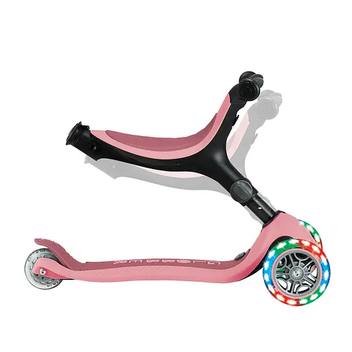 Самокат Globber Go Up Active Lights 360 колеса світяться до 20/50кг від 1 року пастельно-рожевий (749-310) - фото 17