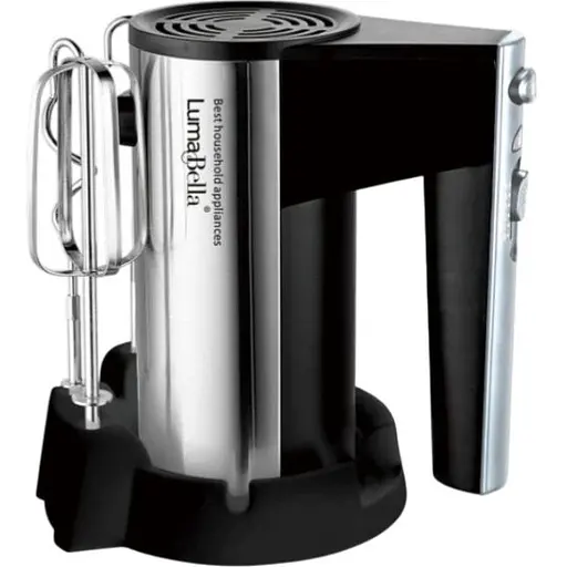 Кухонний ручний міксер Luma Bella B-2002 5 режимів з насадками з нержавіючої сталі 300 Вт Срібний - фото 1