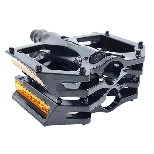 Педали велосипедные алюминиевые Wellgo M195 на полимерных подшипниках Черный (G0001511)