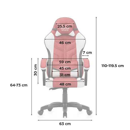 Компьютерное кресло Huzaro Force 2.7 Red ткань - фото 9