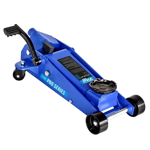 Домкрат гідравлічний підкатний Vitol 3.5т 145-500 мм з педаллю 38.5 кг (DP-35038) - фото 1