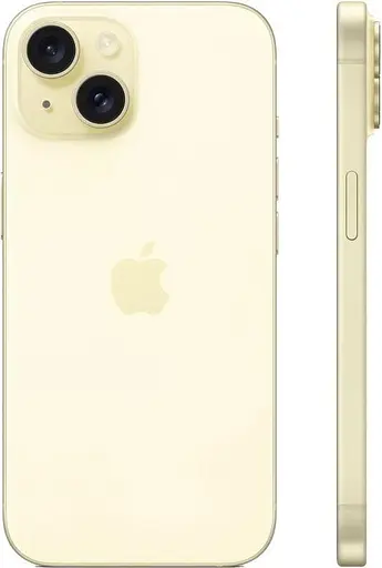 Смартфон Apple iPhone 15 128GB Yellow (MTP23) - фото 3