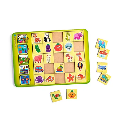 Деревянный сортер "Ассоциации-картинки" Ubumblebees PSD057 - фото 1