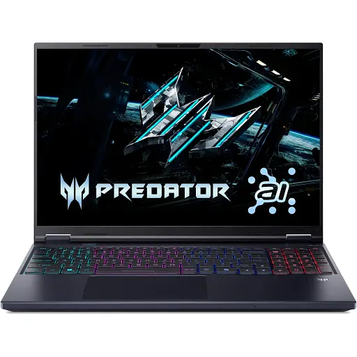 Ноутбук Acer Predator Helios Neo 16 PHN16-73 16" WQXGA IPS Intel U9-275HX 64GB F2TB NVD5060-8 Lin чорний - фото 1