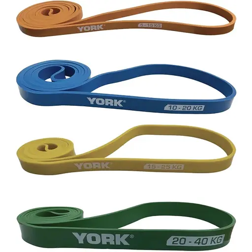 Набор резинок для фитнеса York Fitness 4 шт (5 - 40кг) - фото 7
