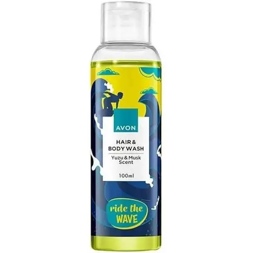 Шампунь-гель для душу для чоловіків На гребені хвилі - Avon Ride Wave Hair & Body Wash 100 мл - фото 1