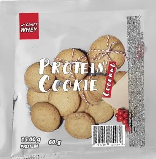 Набір печива протеїнового Craft Whey: Marshmallow + Coconut + Black 160 г (2 шт. х 60 г + 1 шт.х 40 г) - фото 3