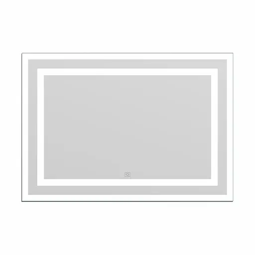 Дзеркало Imprese Karlov Light прямокутне в рамі з фронтальним та настінним підсвічуванням 70x100 см m08607600MB - фото 2