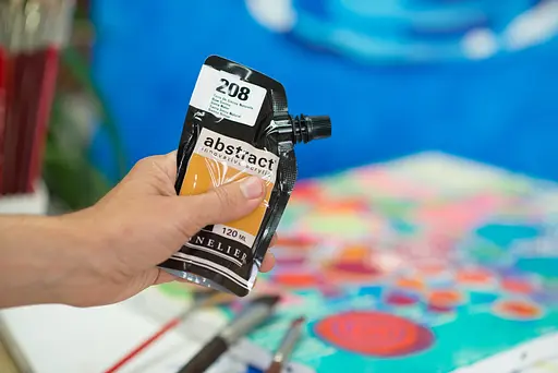 Акриловая краска Sennelier Abstract, 120 мл, Сиена натуральная (Raw Sienna) - фото 5