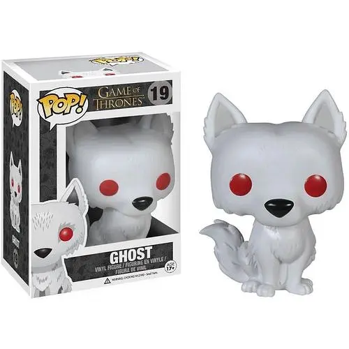 Фигурка Funko Pop Лютоволк Призрак Ghost Игра престолов Game of Thrones 10см GT G19 - фото 1