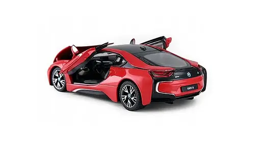 Машинка Rastar BMW I8 1:24 металл красный 56500 - фото 3