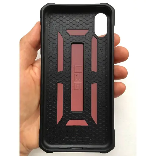 Оригинальный противоударный чехол UAG Pathfinder для iPhone XS Max (6.5") Carmine Red (111107119696) - фото 5