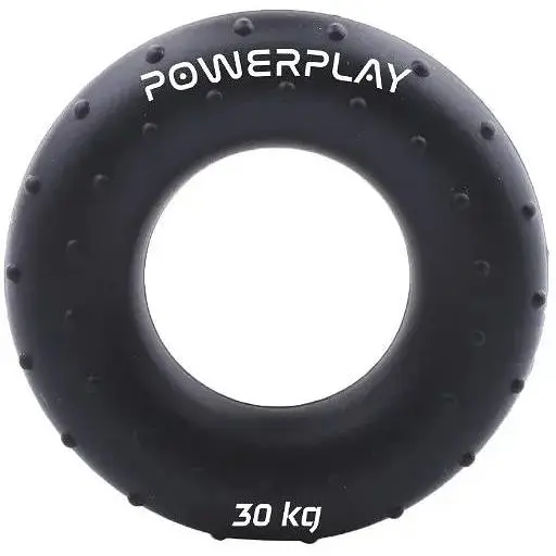 Еспандер кістьовий PowerPlay силіконовий PP-4338 Hand Grip Hard 30 кг Чорний (PP_4338_Black_30kg) - фото 1