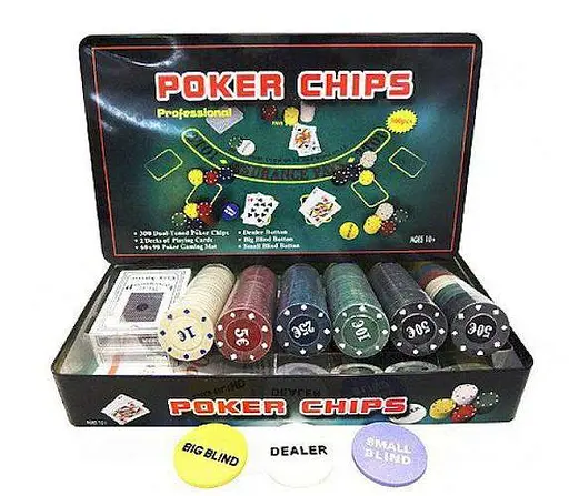 Настольная игра International Toys Trading LTD Покерный набор 500 фишек без номинала + сукно (жестяная коробка) (IG-3006) - фото 4