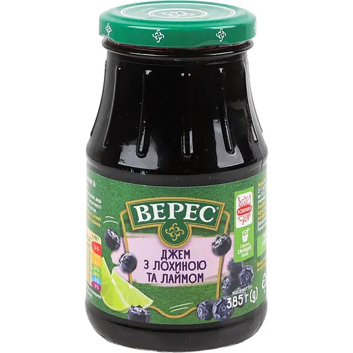 Джем Верес з лохиною та лаймом 385 г