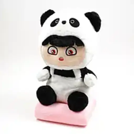Детский набор Игрушка плед Лабуба в костюме панды мягкая игрушка с пледом для детей - фото 1