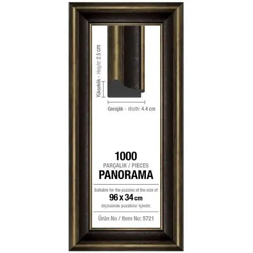 Рамка для пазлов Art Puzzle 1000 эл. панорама 43 мм черная (5721)
