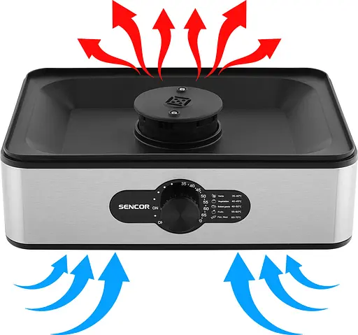 Сушарка для продуктів Sencor SFD950SS 240 Вт 5 піддонів - фото 9