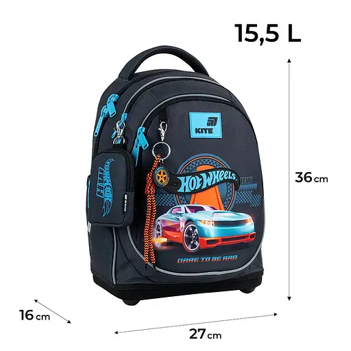 Школьный рюкзак Kite Education Hot Wheels (HW26-724S) - фото 19