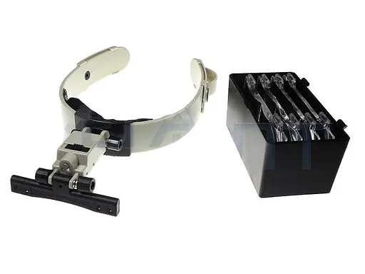 Лупа бинокулярная MG81002 налобная с Led-подсветкой - фото 3