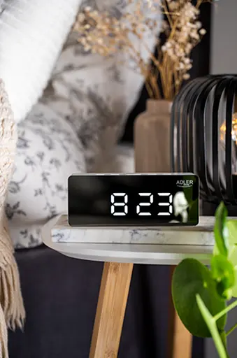 Будильник со светодиодным зеркальным дисплеем на USB Adler AD 1189 - фото 8