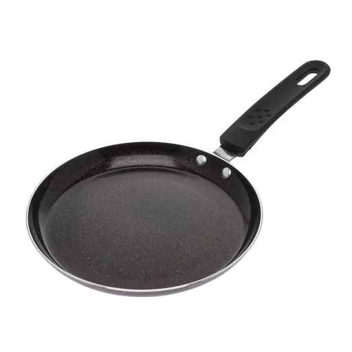 Сковорода для блинов Ø 20 см с антипригарным покрытием «Красный мрамор», A-plus Черный 87280 - фото 1