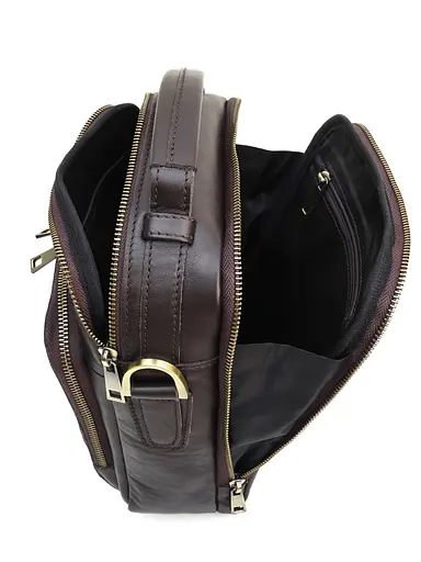 Чоловіча шкіряна сумка через плече Newery sum0026696 - фото 10