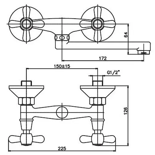 Змішувач для кухні Haiba DominoX 361 BRONZE (HB0092) - фото 2
