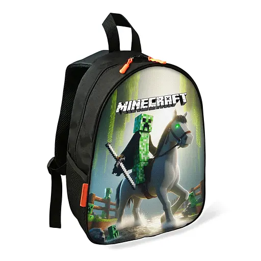 Рюкзак Minecraft Крипер детский школьный/городской 34х27х13 см для мальчика (02440)